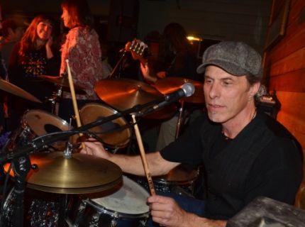 Pat Fitzgerald playing drums, McCarthy 2011
